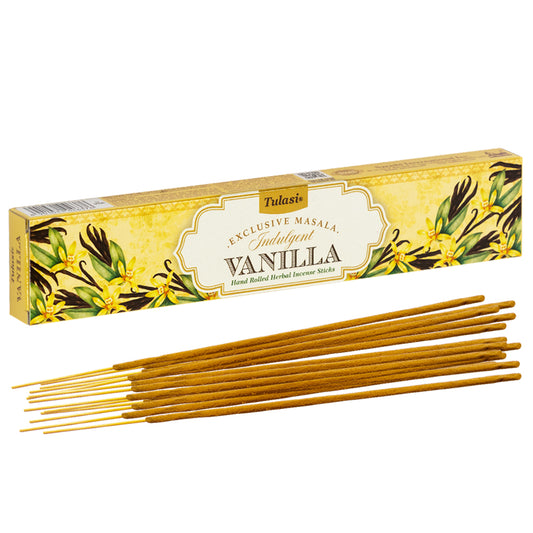 Indulgent Vanilla Natural Incense Handmade in India Tulasi Exclusive Masala