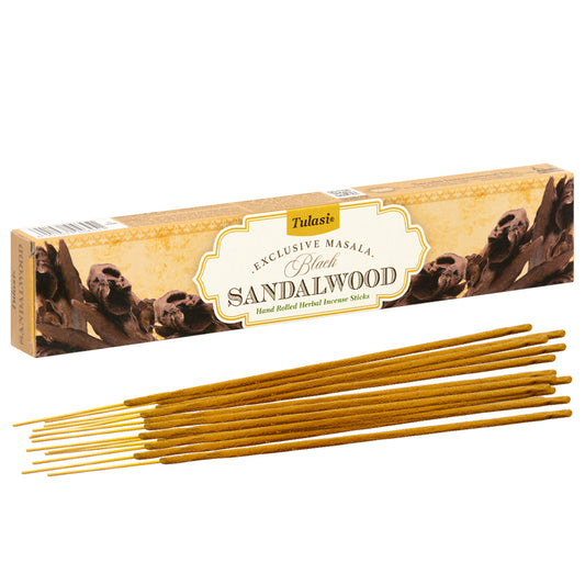 Natural Black Sandalwood Incense Handmade in India Tulasi Exclusive Masala