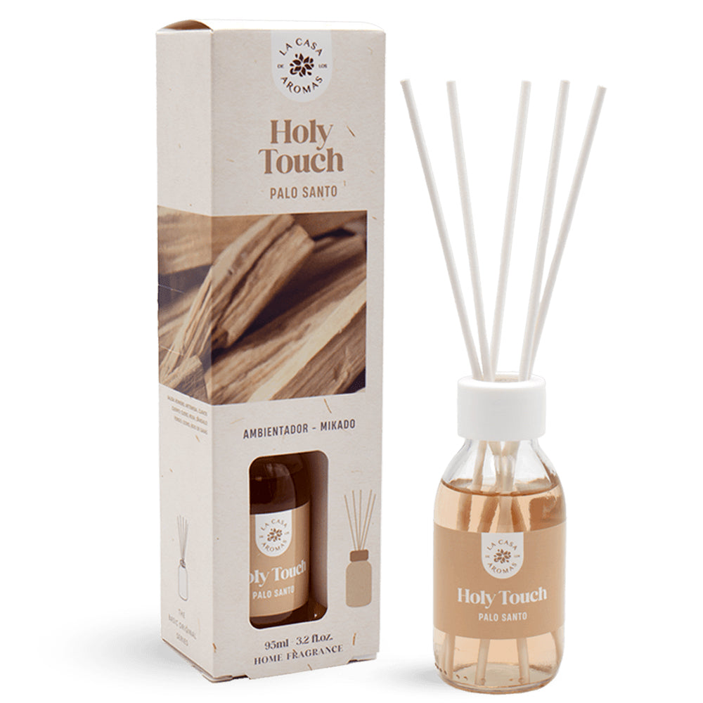 Difusor de varillas ambientador Mikado Holy Touch aroma Palo Santo 95ml para el hogar