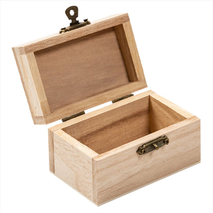 Ensemble de 3 boîtes en bois naturel/ Pour l'art et l'artisanat/ 8,5 x 5 x5 cm