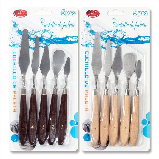 Cuchillo de paleta Pintura al óleo y acrílicas/Set 5 pcs