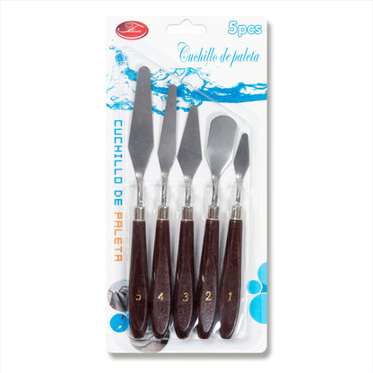 Cuchillo de paleta Pintura al óleo y acrílicas/Set 5 pcs