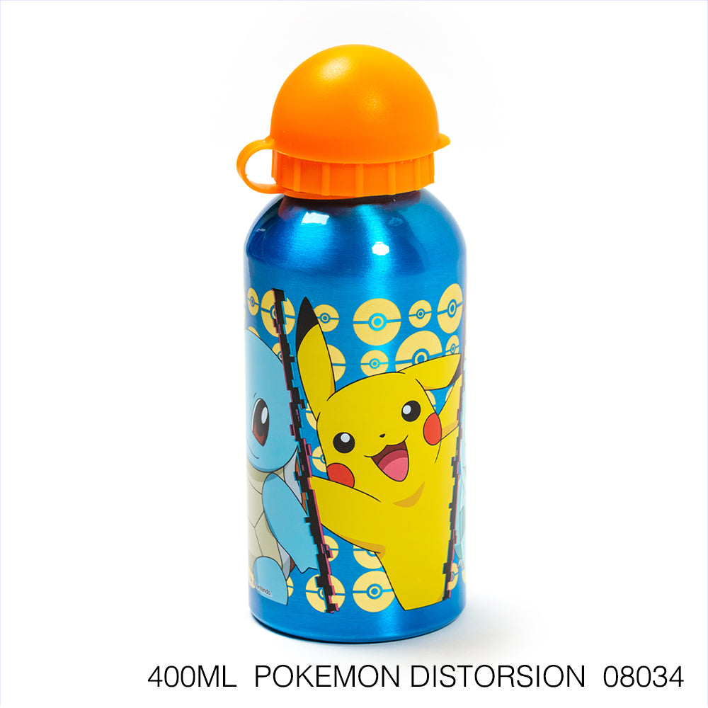 Disney Botella de agua 400 ml de aluminio con boquilla retráctil/ Escuela/Guardería/Varios patrones disponibles - LIMÓN ARTES