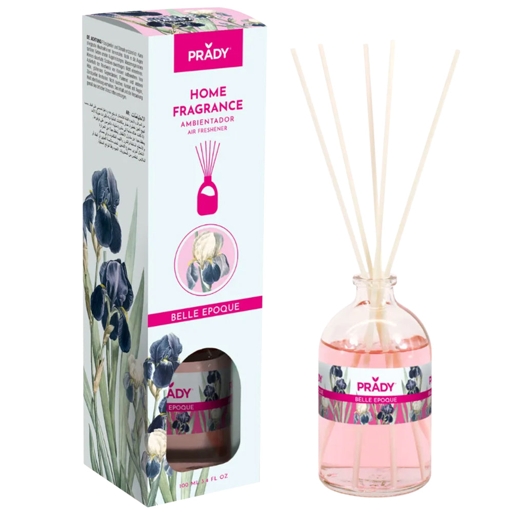 Difusor de varillas ambientador Mikado Belle Époque Prady 100ml con aroma dulce y elegante tipo perfume