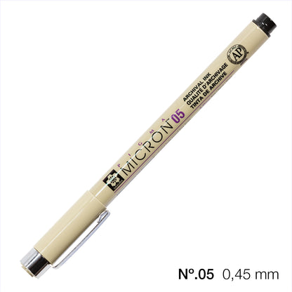 Sakura Archival Quality Black Marker Pen/Variety of Tip Options/Calibrated Fine Point/Pigma Micron