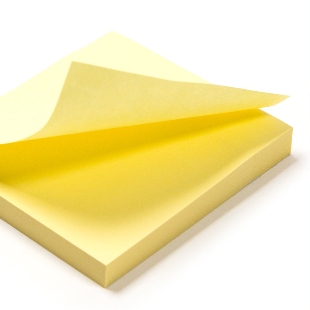 Post-it/ Sticky Notes/ Jaune clair/ 100 feuilles/ 76x76mm/ 76x127mm