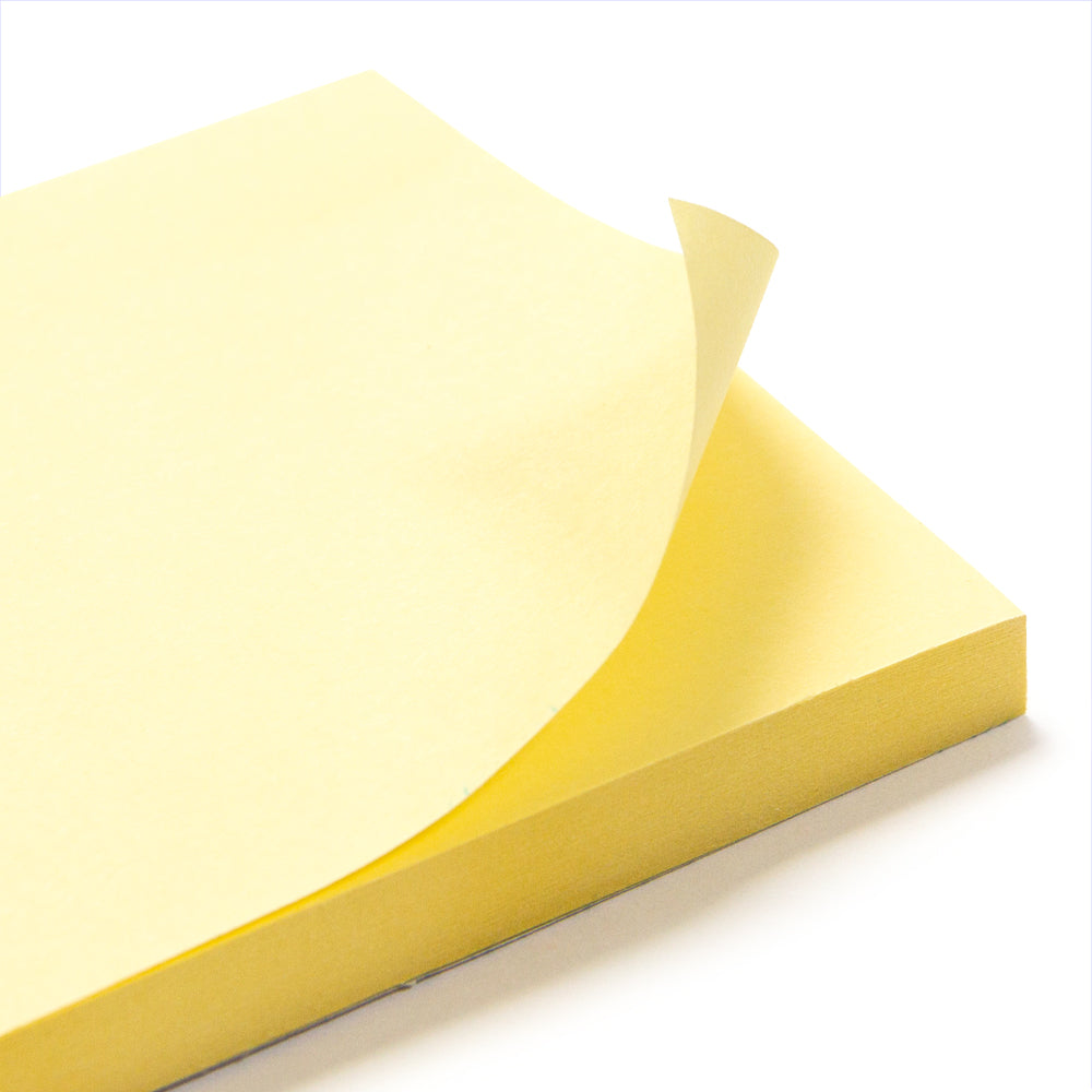 Post-it/ Sticky Notas/ Amarillo claro/ 100 hojas/ 76x76mm/ 76x127mm