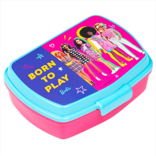 Stor Barbie BB22 Boîte à sandwich rectangulaire / Sans BPA / Boîte à lunch pour enfants / École / Crèche