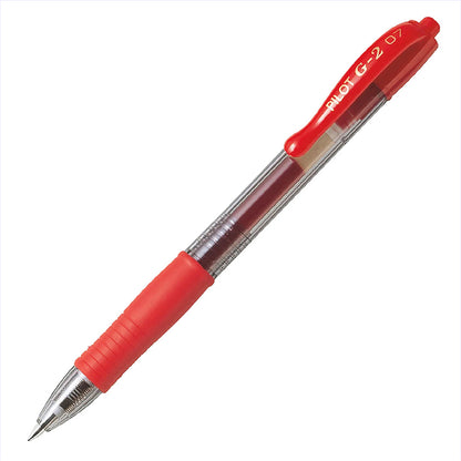 Pilot G2 Punta fina 0,7mm Retráctil gel pluma de la tinta rollerball/ 6 colores disponibles