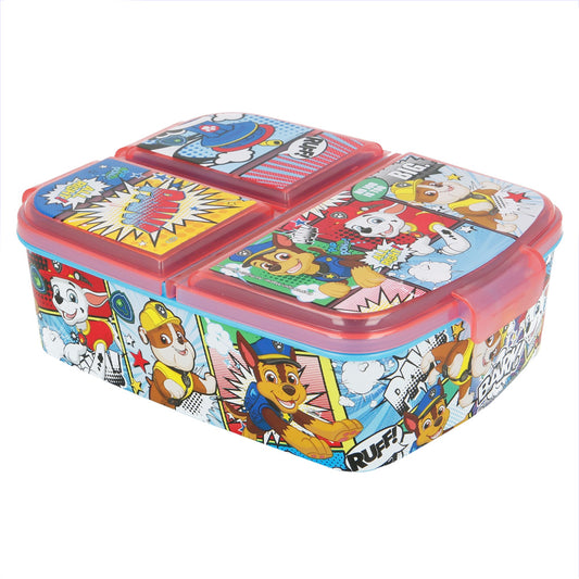 Stor Paw Patrol Comic Boîte à sandwich multiple / 300 ml avec 3 compartiments / Sans BPA / Boîte à lunch pour enfants / École / Crèche