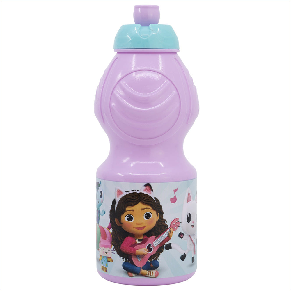 Gourde de sport avec fermeture anti-goutte 400 ml Gabby's Dollhouse / Sans BPA