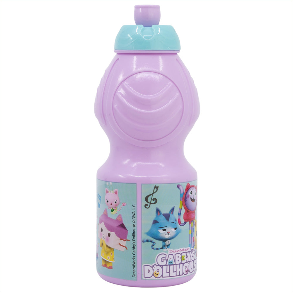 Gourde de sport avec fermeture anti-goutte 400 ml Gabby's Dollhouse / Sans BPA