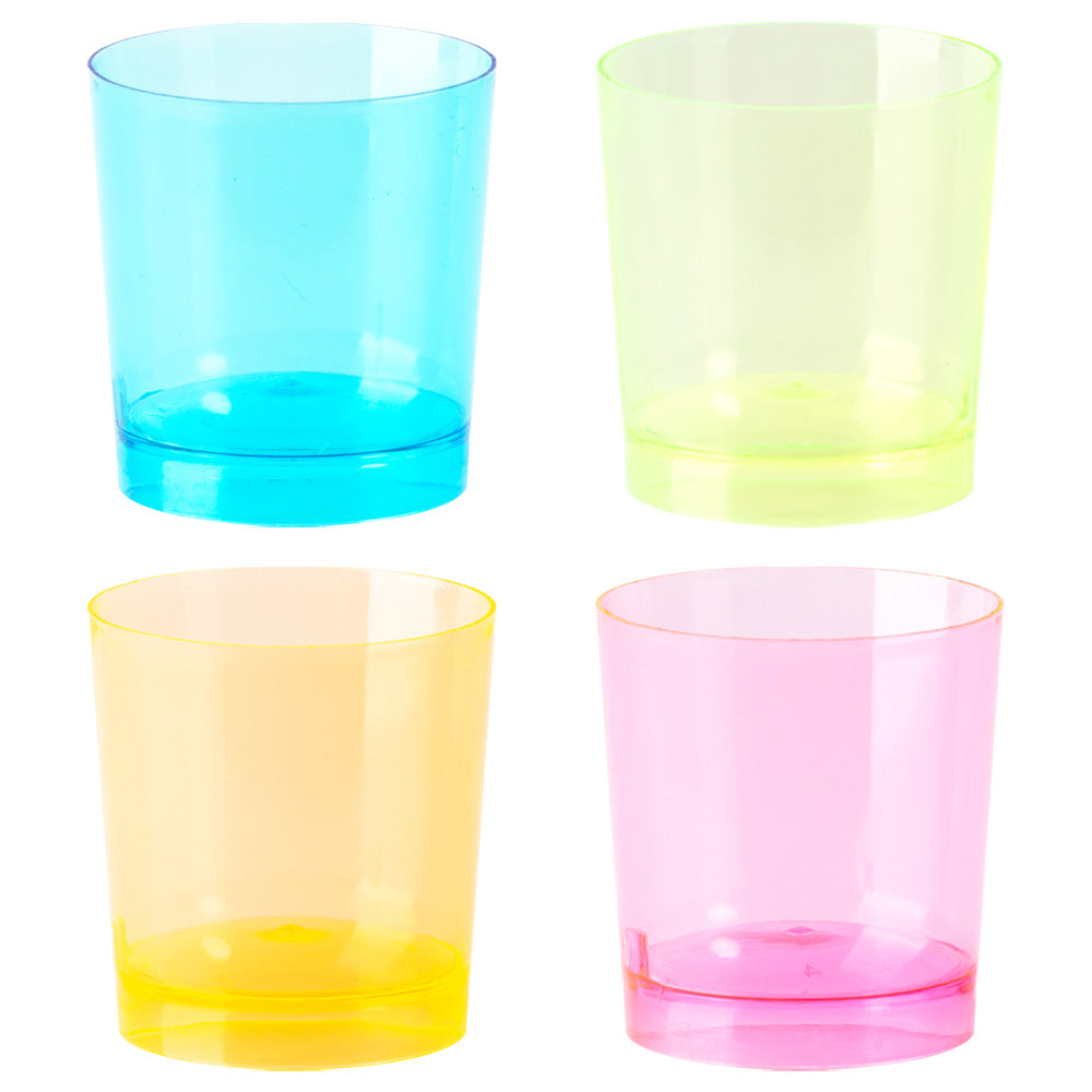 100% Reusable Colored Shot Glasses 33cc Pack of 10