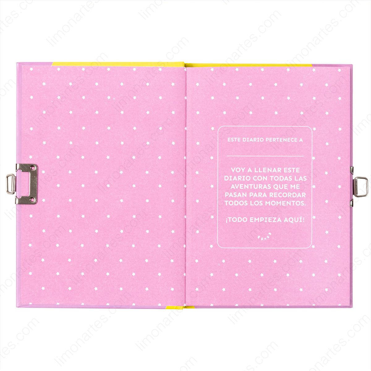 Carnet avec cadenas/Journal secret/A6 (105 x 148mm)/ 3 motifs disponibles/ MP