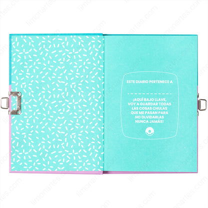 Libreta con candado/Diario segreto/A6 (105 x 148mm)/ 3 patrones disponibles/ MP