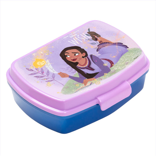 Stor Sandwichera rectangular Wish/ Libre de BPA/ Fiambrera niños/Escuela/Guardería