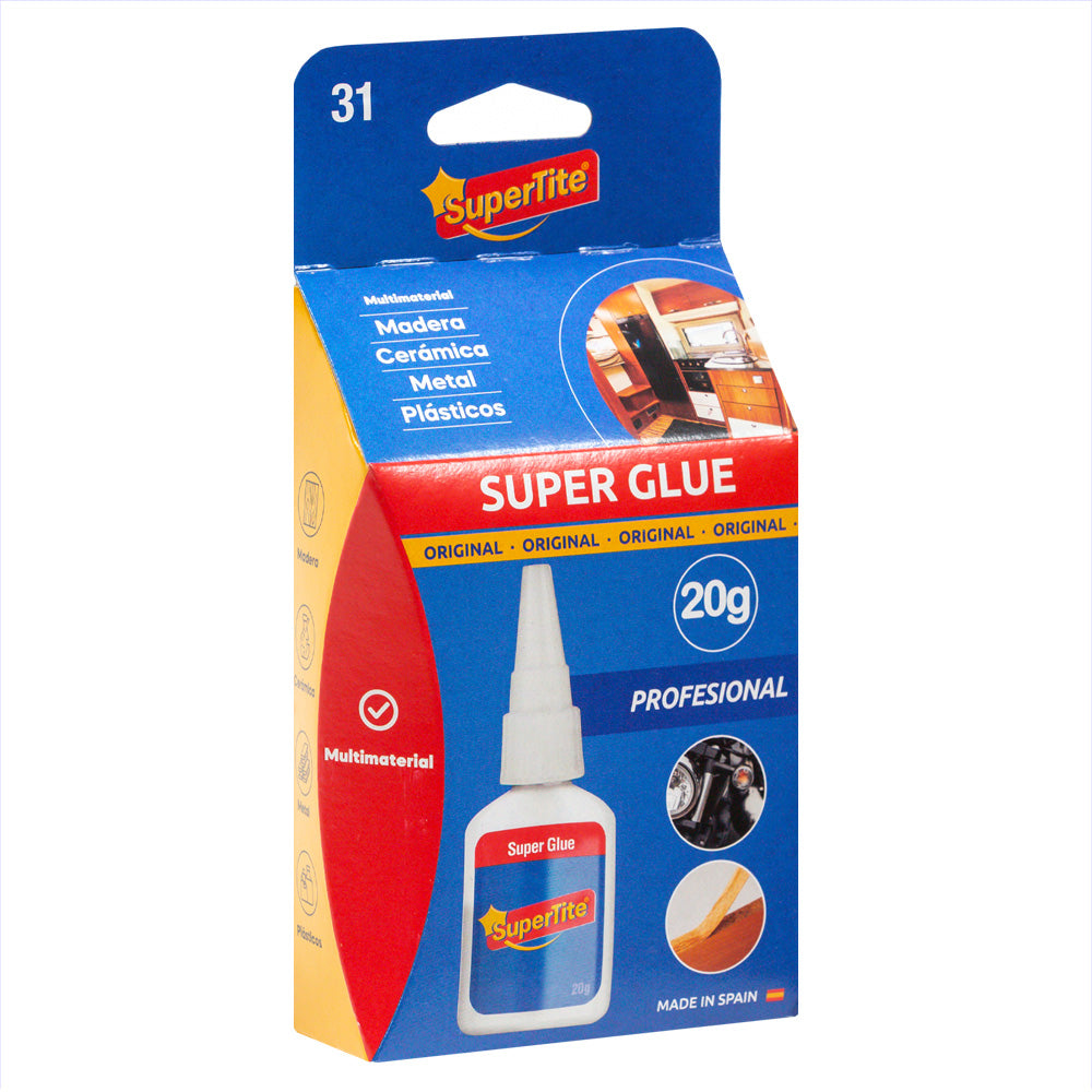 SuperTite 31 Super glue Instant adhesive blister 20g Professional