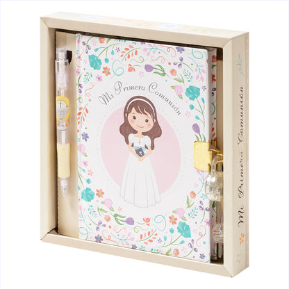 First Communion diary with key and pen/Diary 90 sheets/ 6 models available