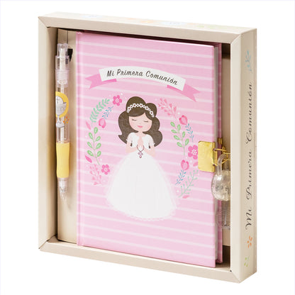 First Communion diary with key and pen/Diary 90 sheets/ 6 models available