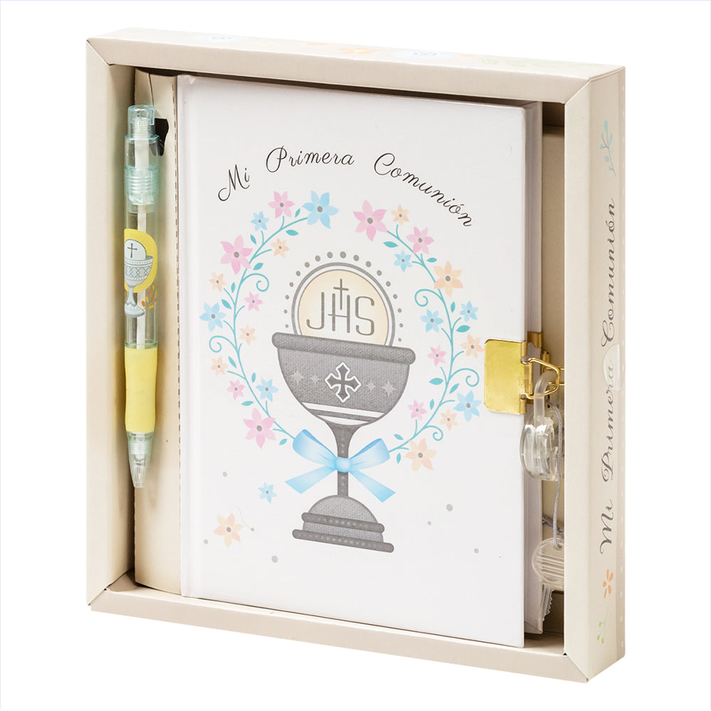 First Communion diary with key and pen/Diary 90 sheets/ 6 models available