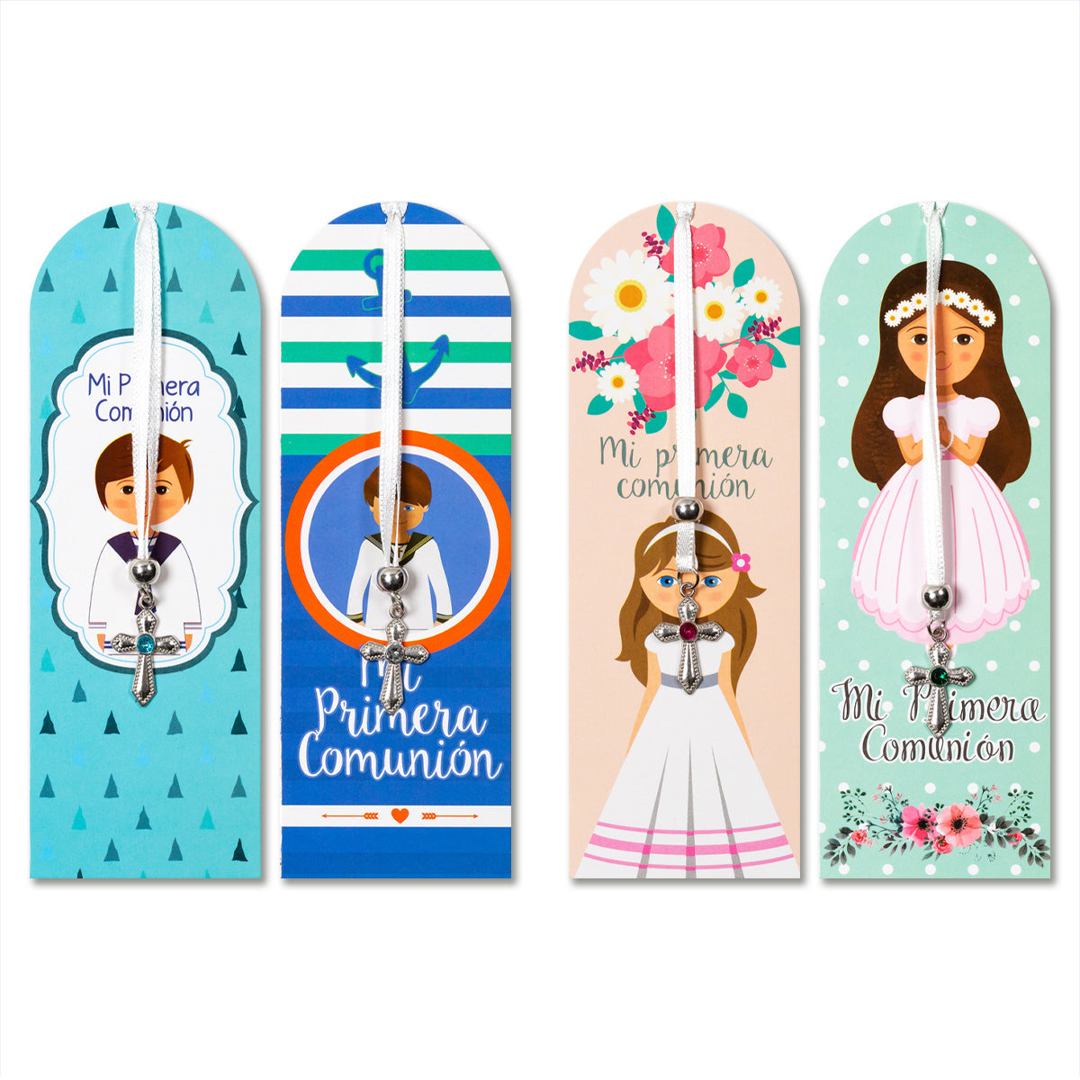 Set 2 pieces/Hanging bookmark/My first Communion/For boy and girl/5.5 x 16cm/265449.432