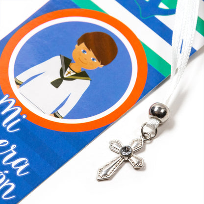 Set 2 pieces/Hanging bookmark/My first Communion/For boy and girl/5.5 x 16cm/265449.432