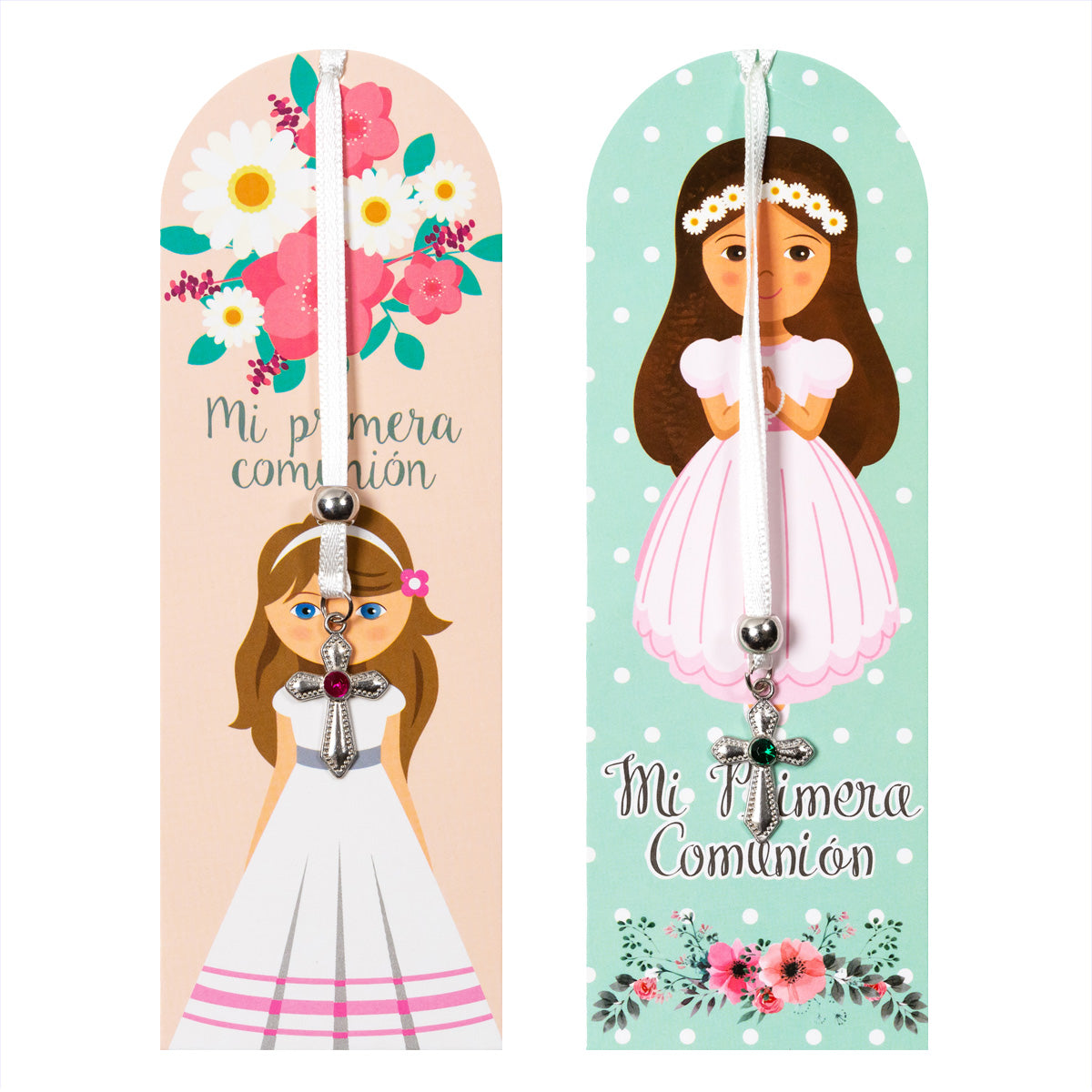 Set 2 pieces/Hanging bookmark/My first Communion/For boy and girl/5.5 x 16cm/265449.432