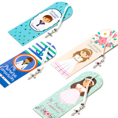 Set 2 pieces/Hanging bookmark/My first Communion/For boy and girl/5.5 x 16cm/265449.432