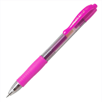 Pilot G2 Fine Nib 0.7mm Retractable Gel Ink Rollerball Pen/ 6 Colors Available