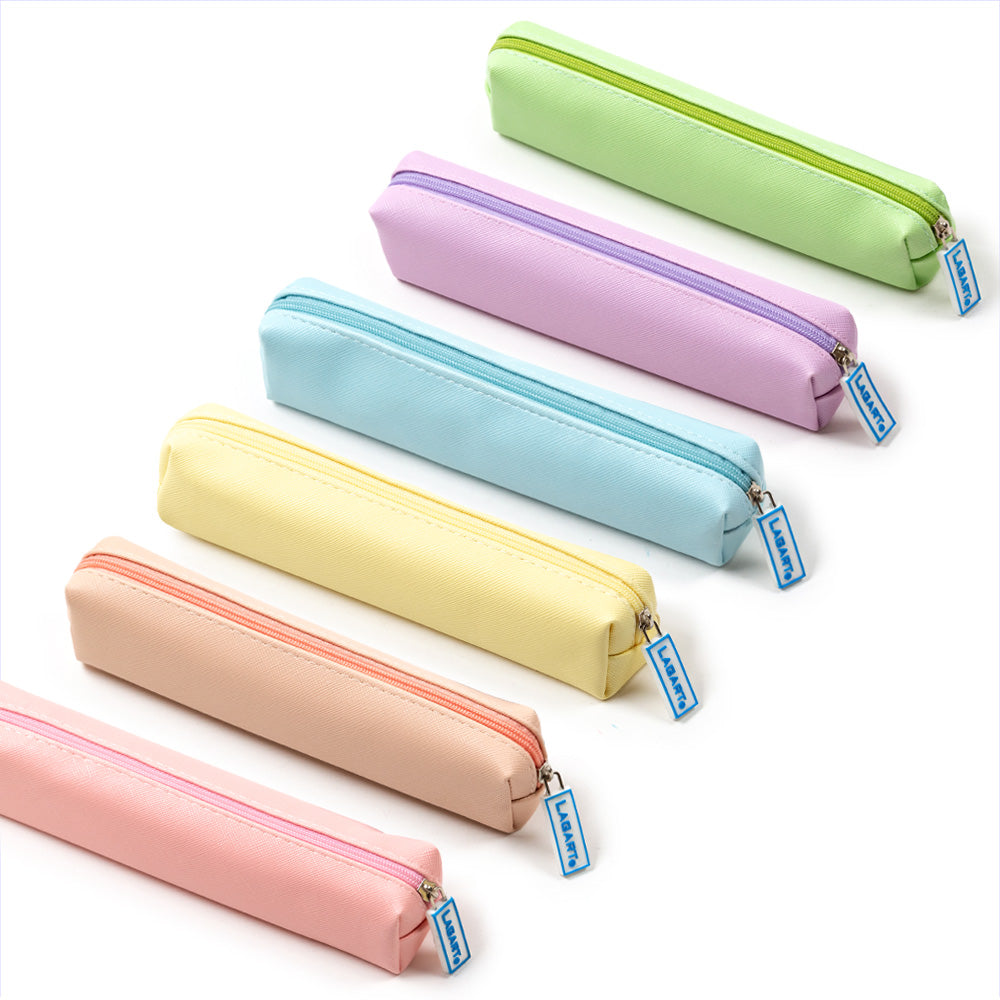 Small pencil case in pastel colors 19x5cm/ 6 colors available