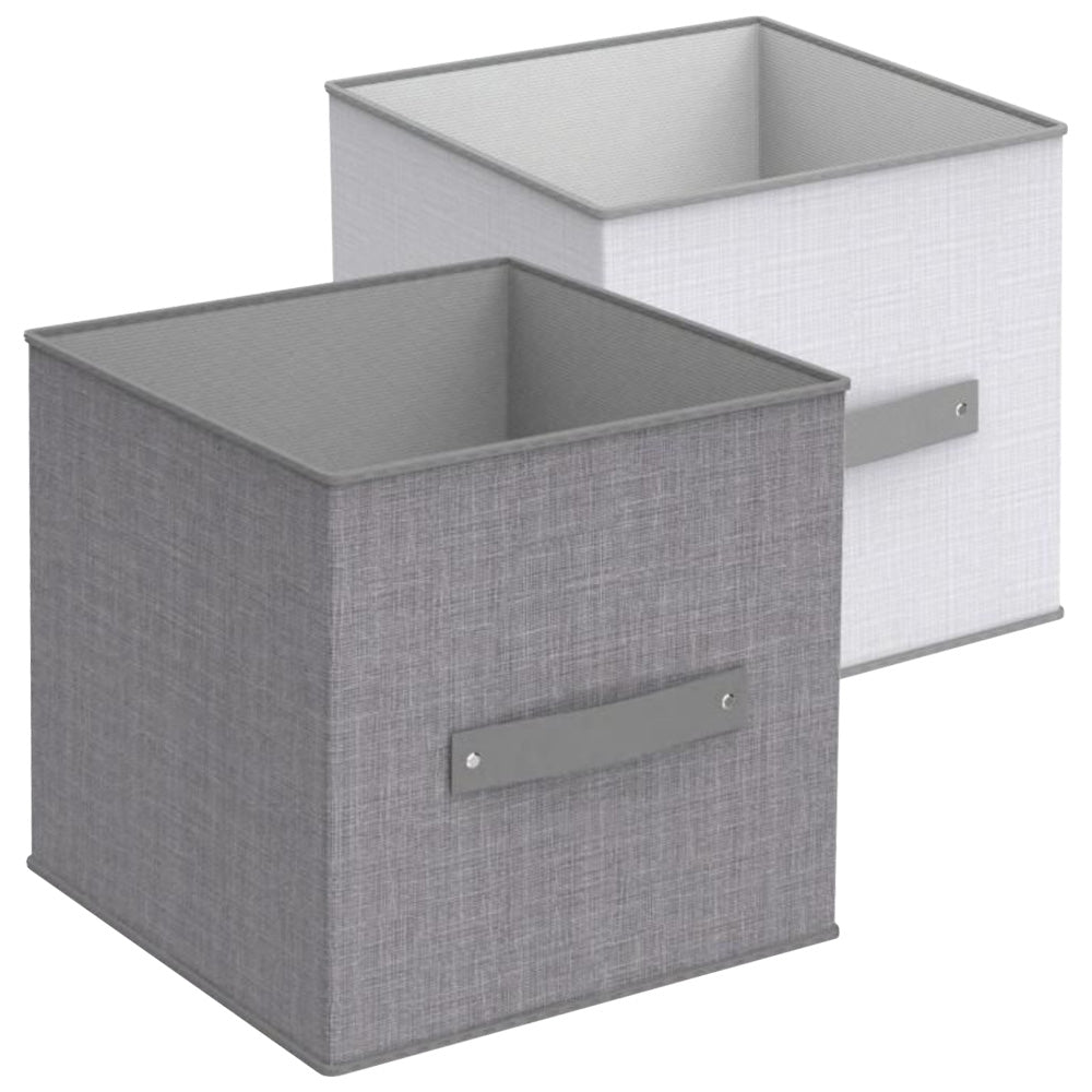 Multipurpose Foldable Storage Box Without Lid Silver Grey / For Clothes, Closets, Shelves, Toys