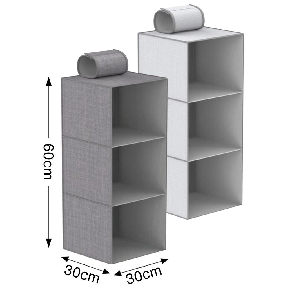 Armoire suspendue de rangement polyvalente 3 étages