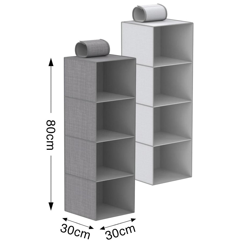 Armoire suspendue de rangement polyvalente 4 étages