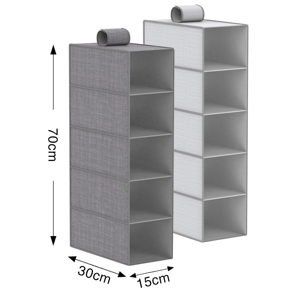 Armoire suspendue de rangement polyvalente 5 étages