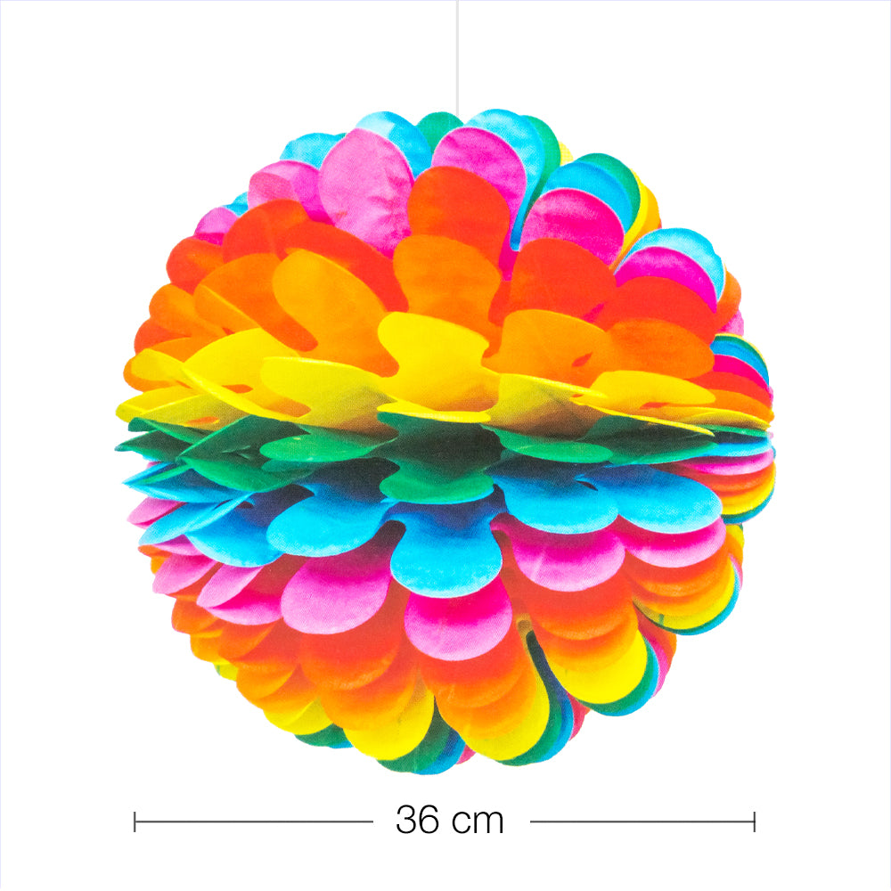 Bola de papel de multicolor/ Medidas Ø 36cm