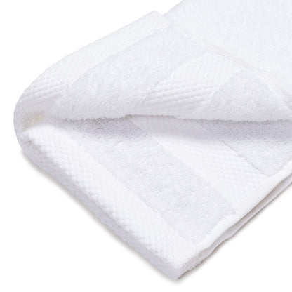 White towel with hanger 100% cotton 500 gr/m2