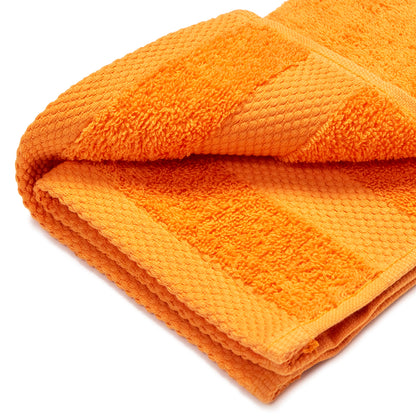 Orange towel with hanger 100% cotton 500 gr/m2