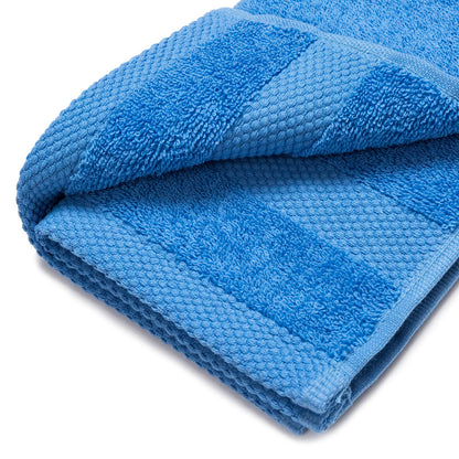 Light blue towel with hanger 100% cotton 500 gr/m2