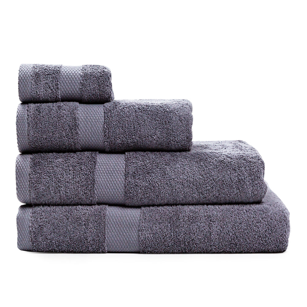 Grey towel with hanger 100% cotton 500 gr/m2