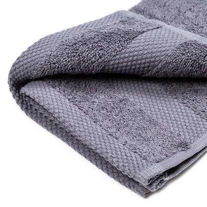 Grey towel with hanger 100% cotton 500 gr/m2