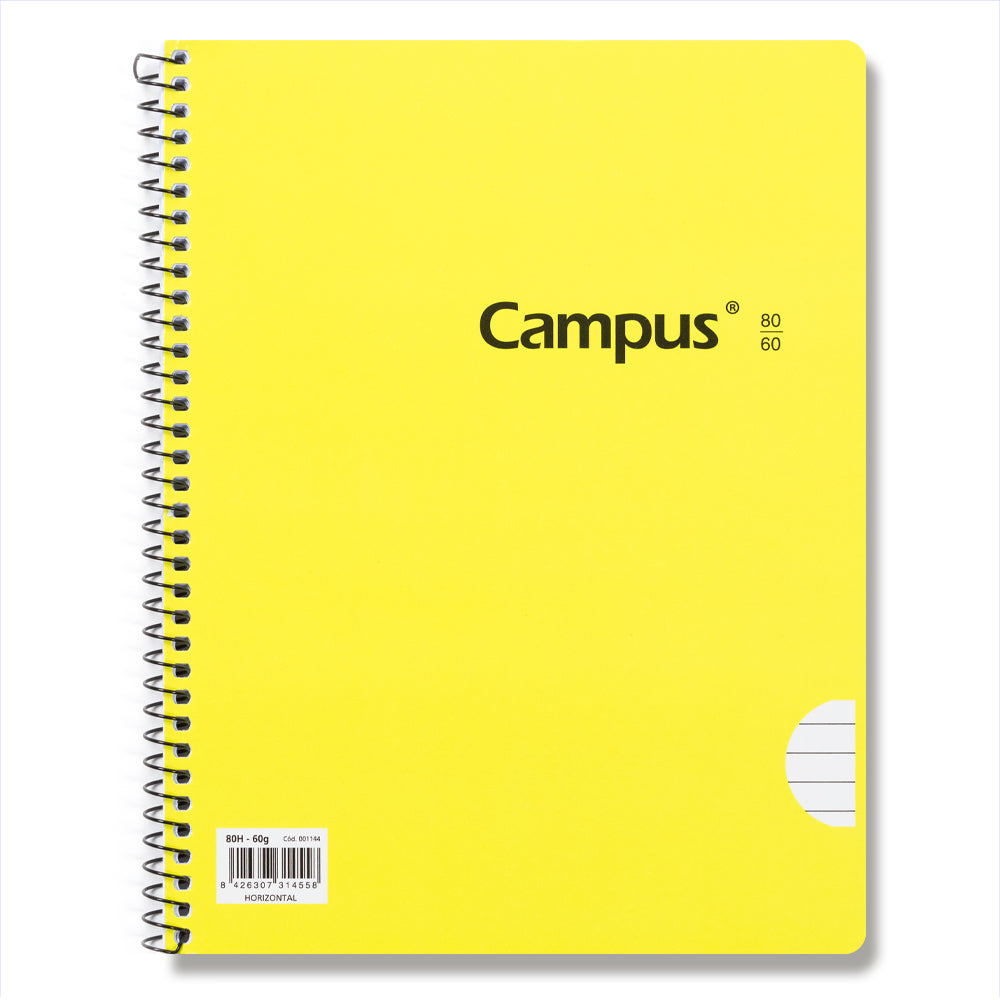 Campus-Spiral Pad A5+/Basic Cover 80 sheets 60g/Horizontal Grid