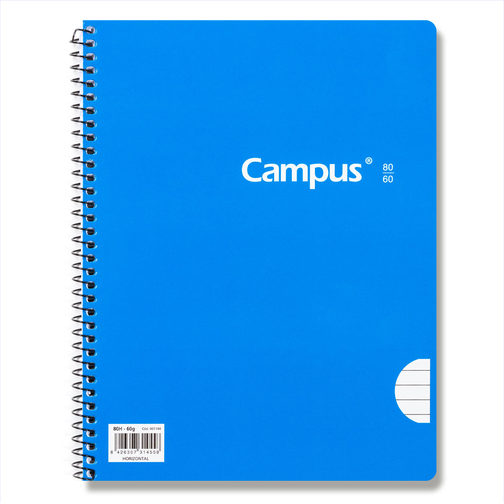 Campus-Spiral Pad A5+/Basic Cover 80 feuilles 60g/Grille horizontale