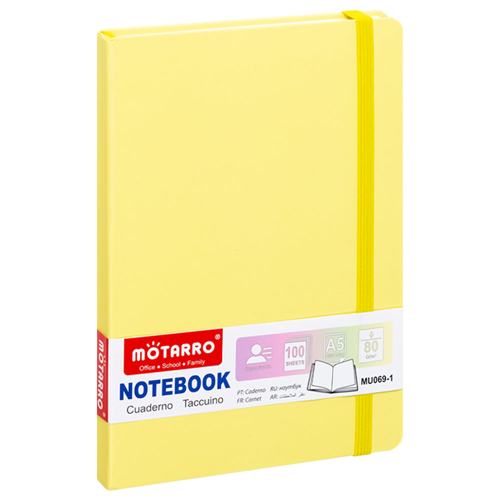 Carnet Bloc Notes 80gr 100 feuilles A5 Pastel Assorti Pack de 4 couleurs