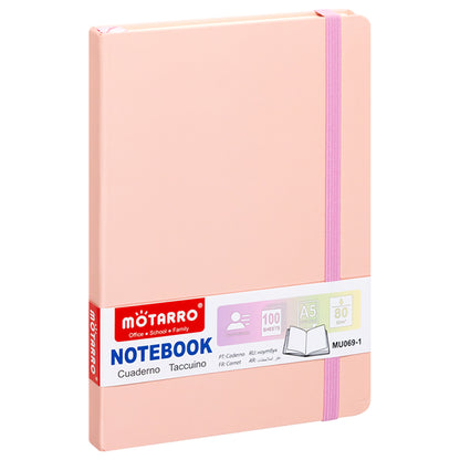 Carnet Bloc Notes 80gr 100 feuilles A5 Pastel Assorti Pack de 4 couleurs