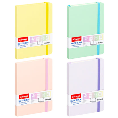 Notebook Notepad 80gr 100 sheets A6 Pastel assorted Pack of 4 colors