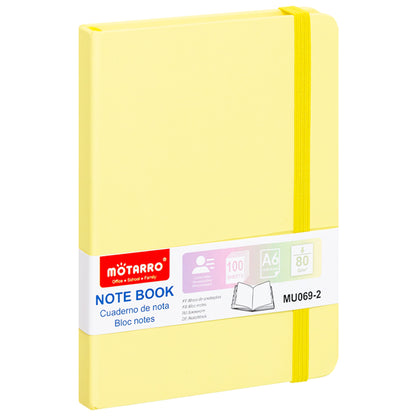 Notebook Notepad 80gr 100 sheets A6 Pastel assorted Pack of 4 colors