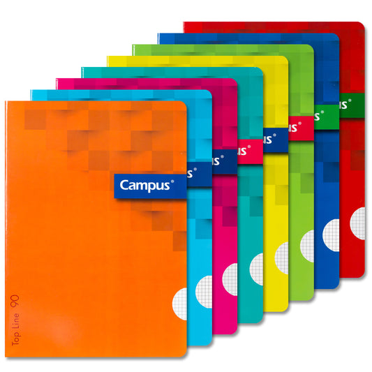 Cahier agrafé Campus A4 (210 x 297 mm) Couverture de base 48 feuilles 90 g Quadrillage 4 mm