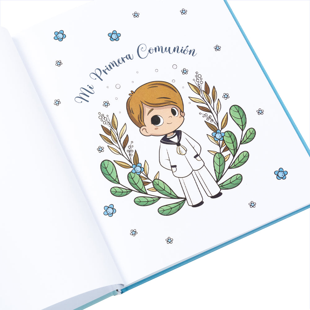 Set briefcase + boy's first communion reminder book