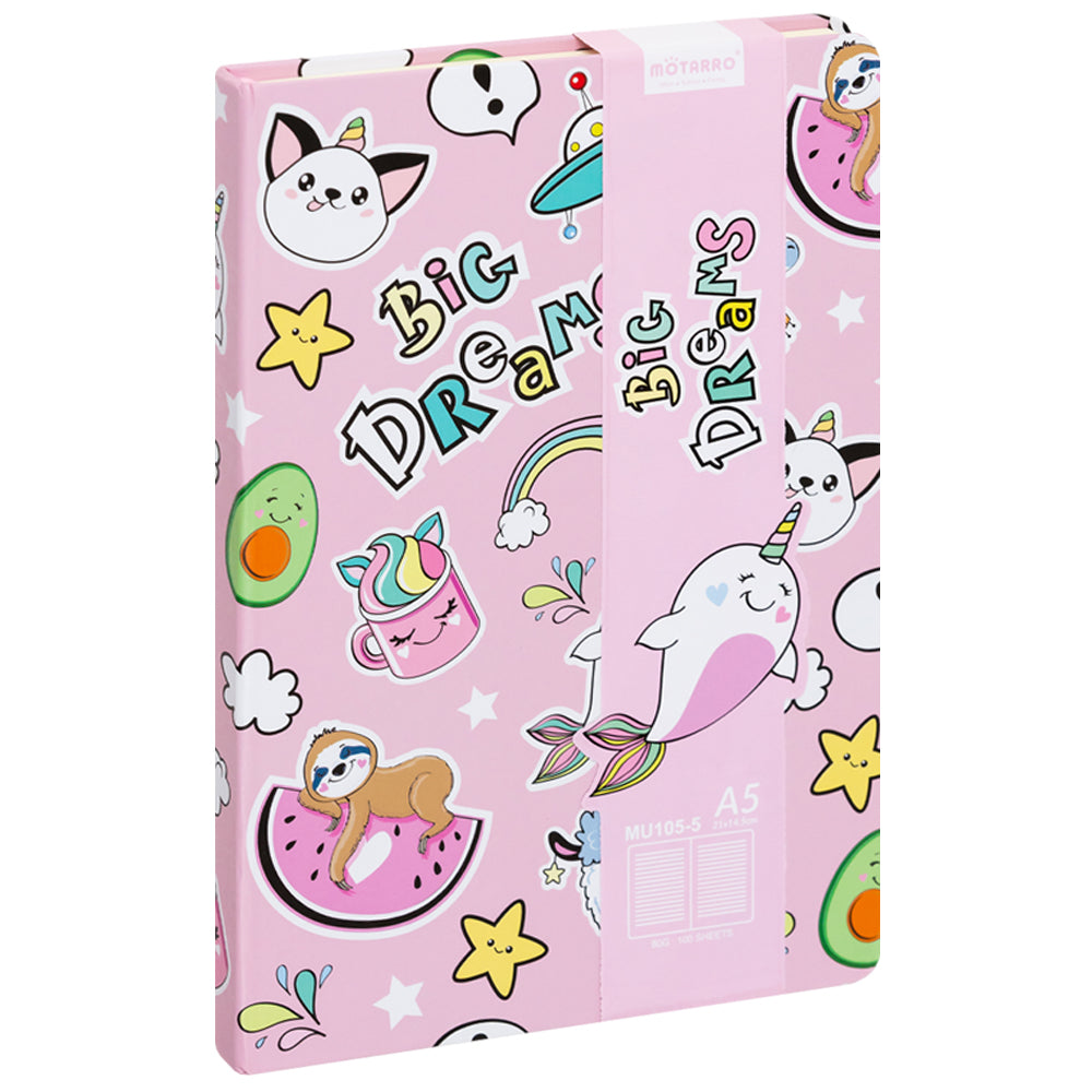 Cuaderno Bloc de notas 80gr 100hojas A5 (21x14,5cm) 4 Diseños disponibles