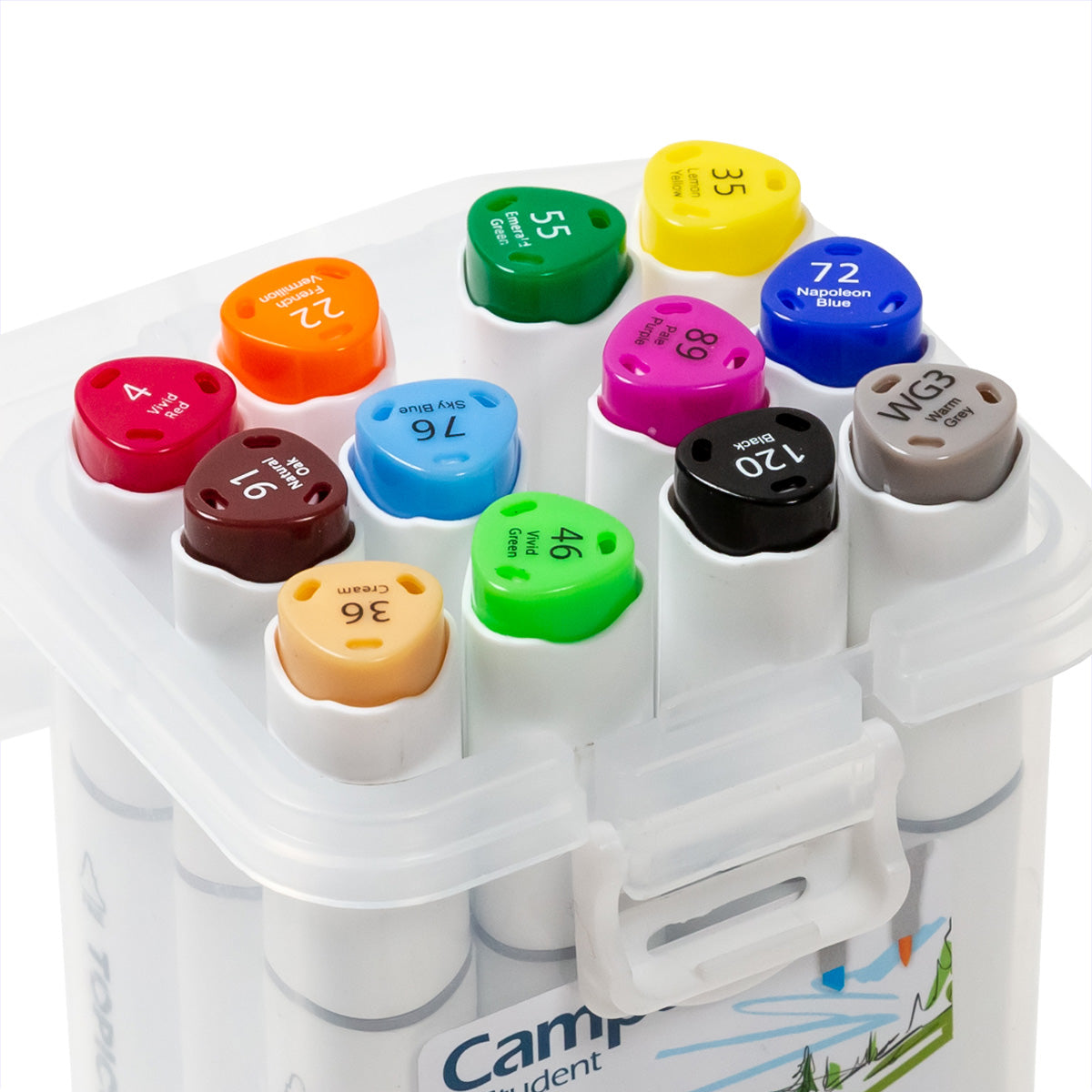 Campus Topicolor Double Tip Markers Fine and Thick 1-6 mm 12 Colors